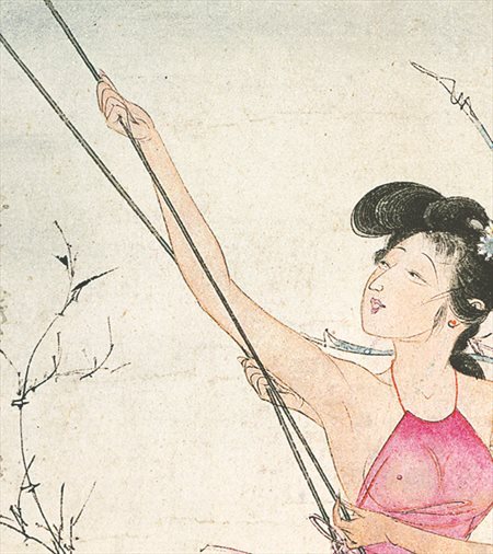 翠屏-胡也佛的仕女画和最知名的金瓶梅秘戏图